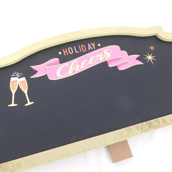 Ashland Christmas Holiday Cheers Chalkboard Free Standing New Years Menu Message - Picture 7 of 7